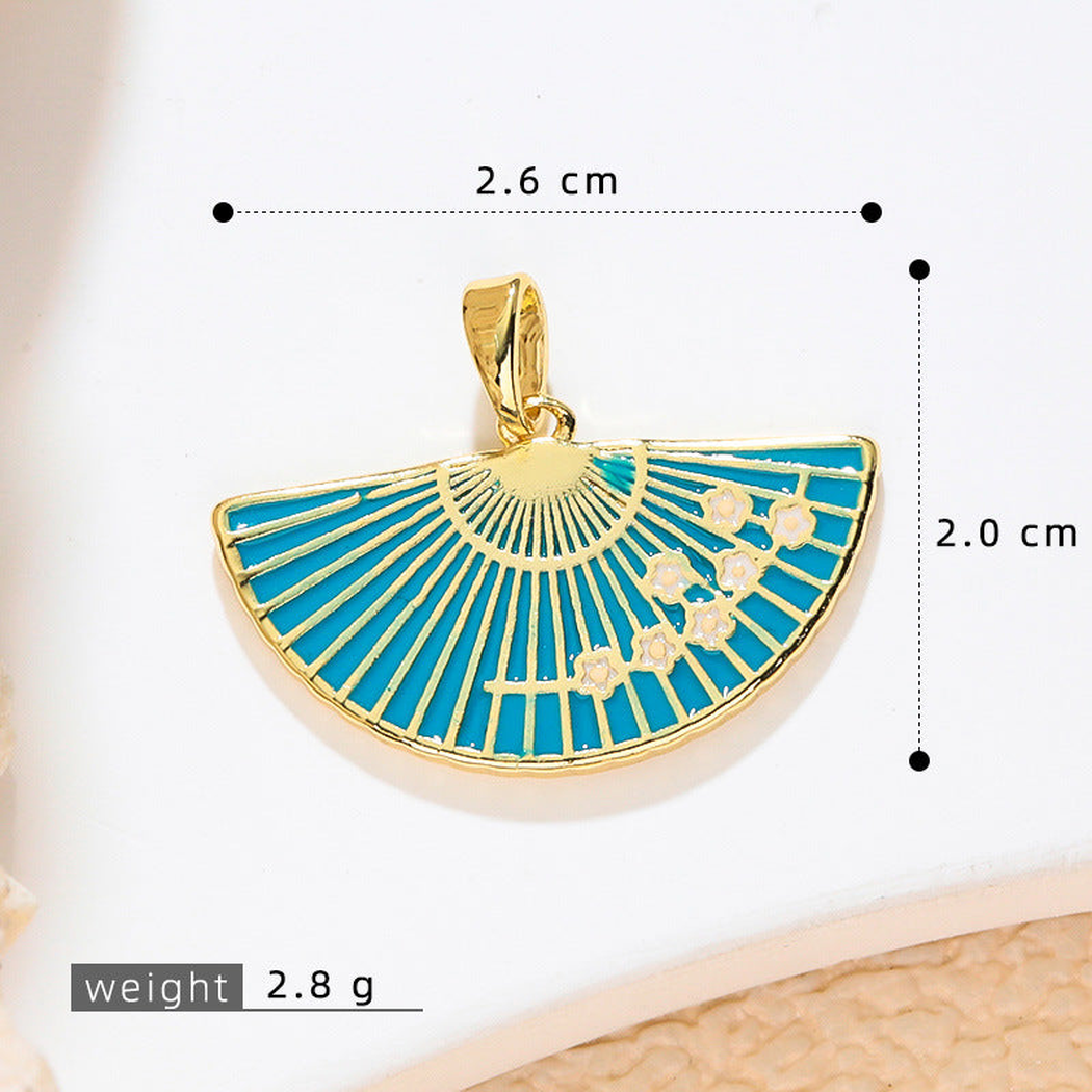 Elvane - Filigree Fan-Shaped Pendant Only