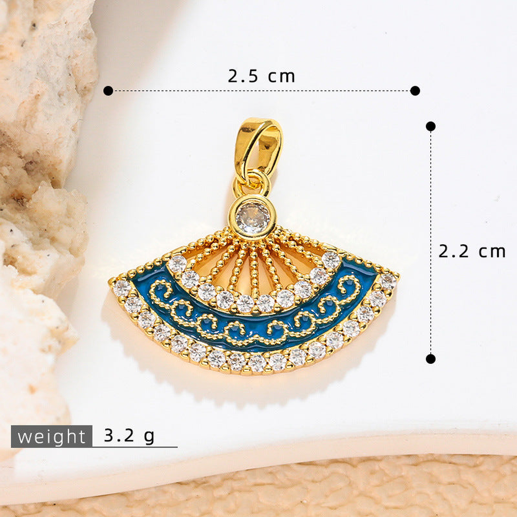 Elvane - Filigree Fan-Shaped Pendant Only