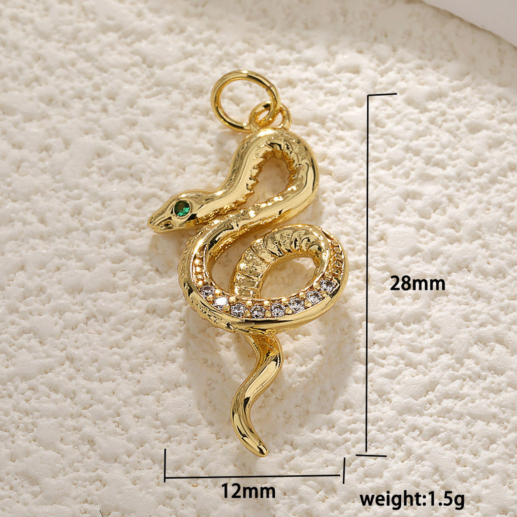 Elvane - Ornamental Snake-Shaped Pendant Only