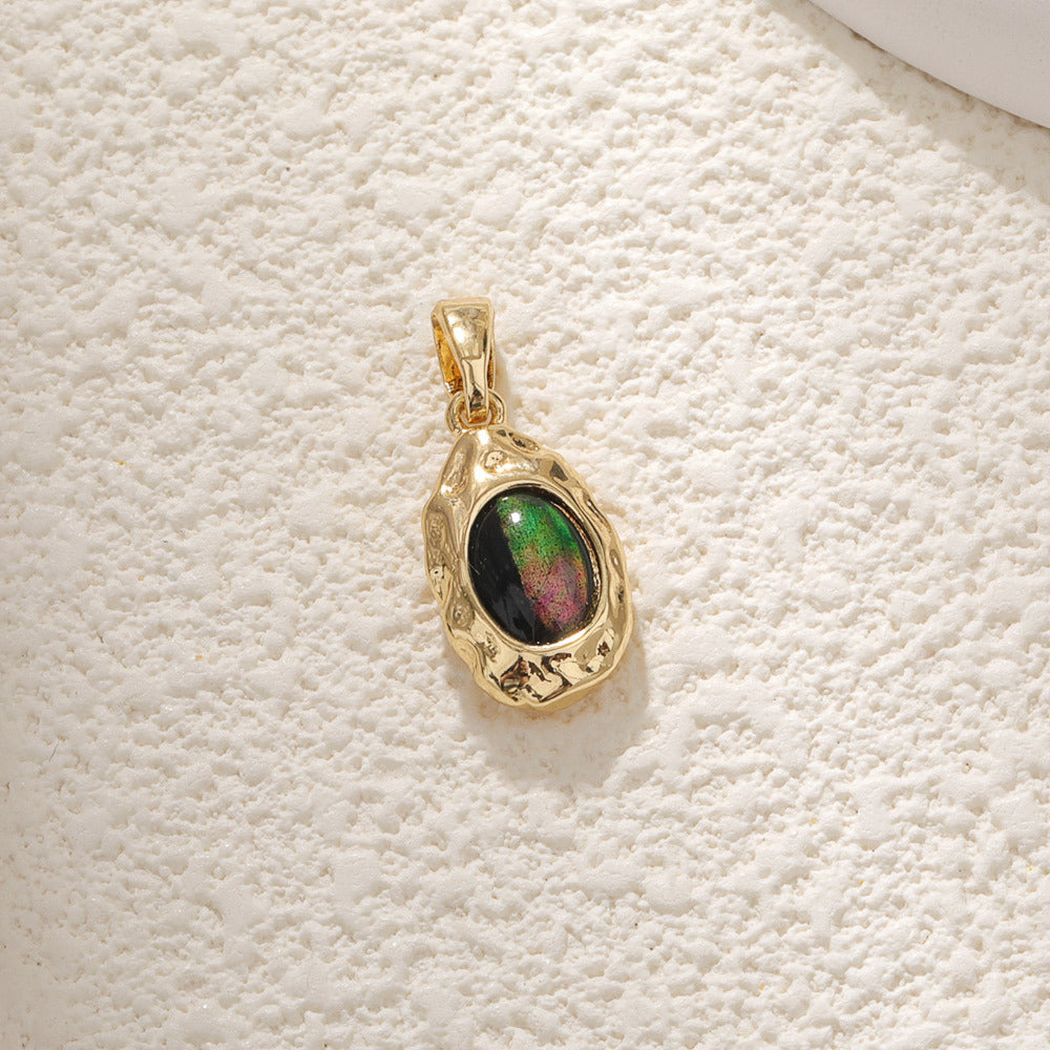 Elvane - Iridescent Geometric Pendant Only