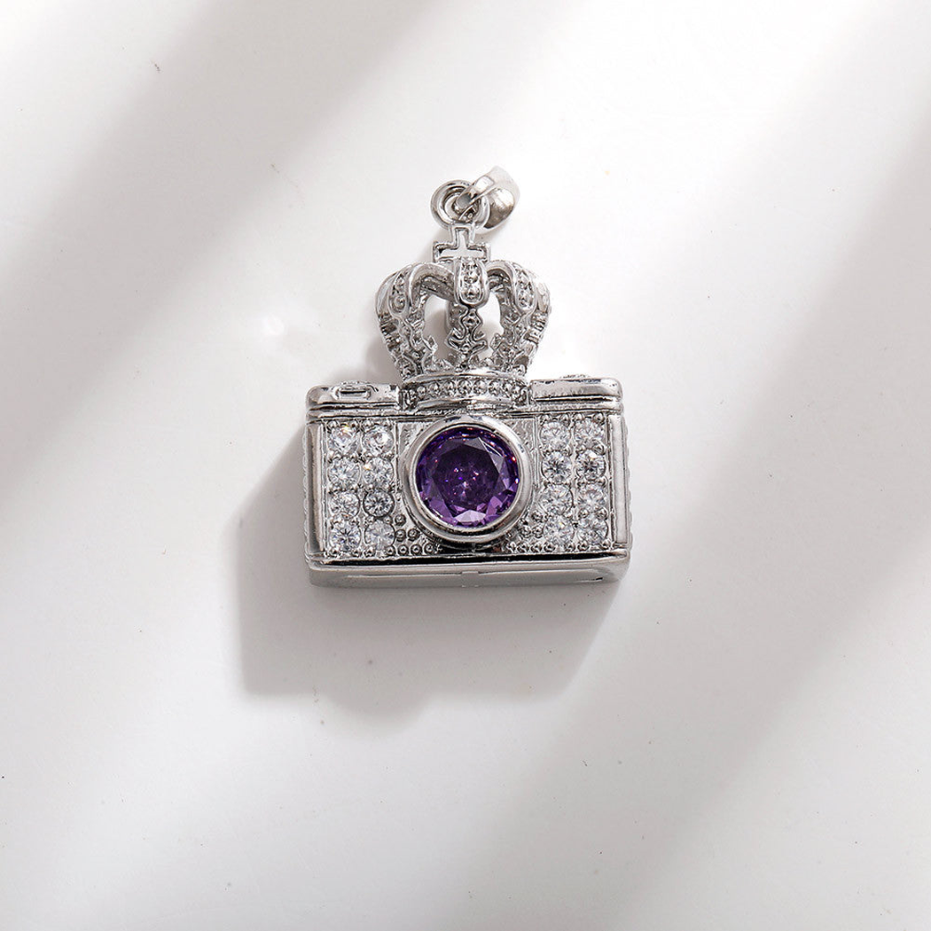 Elvane - Crown Camera-Shaped Pendant Only
