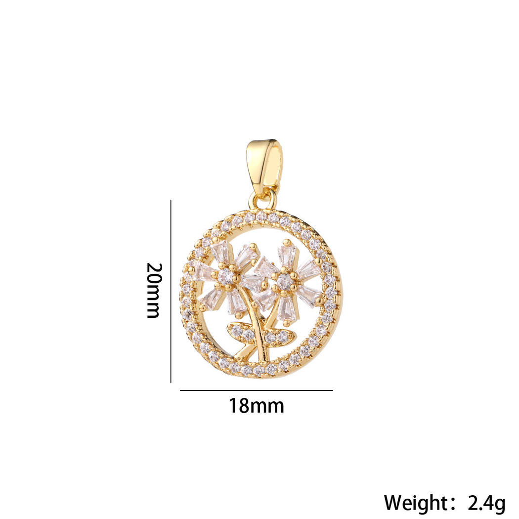 Elvane - Ornamental Framed Pendant Only