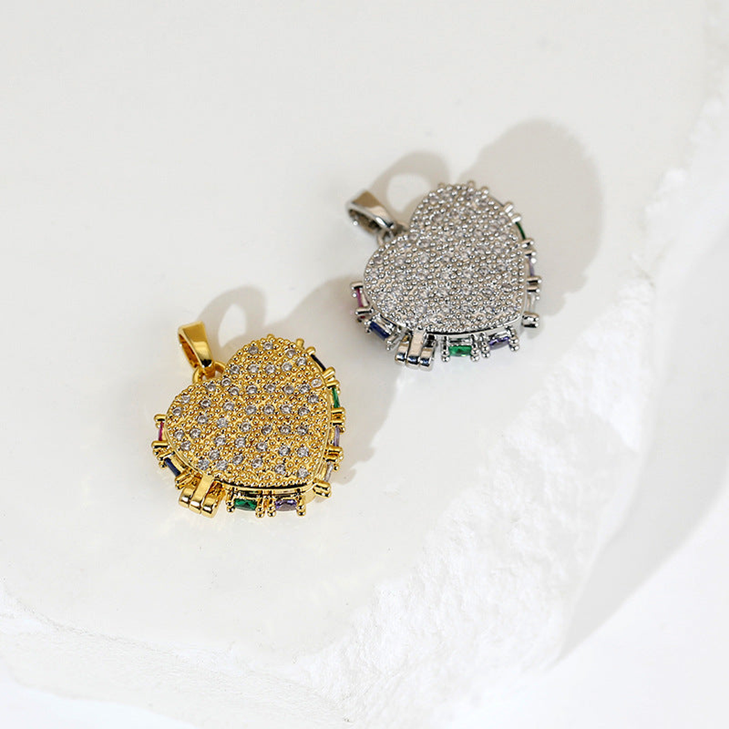 Elvane - Heart-Shaped Photo Locket Pendant Only