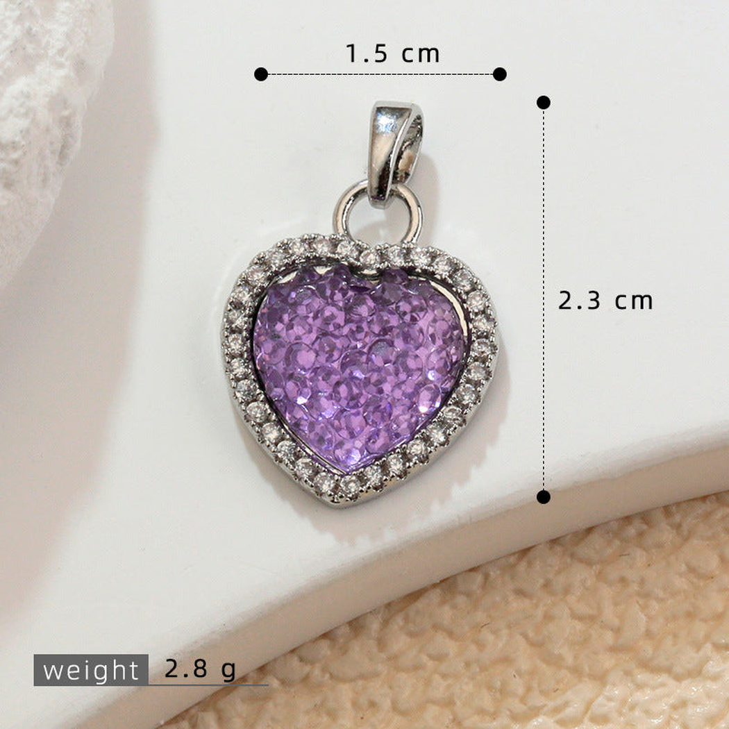 Elvane - Textured Heart-Shaped Pendant Only