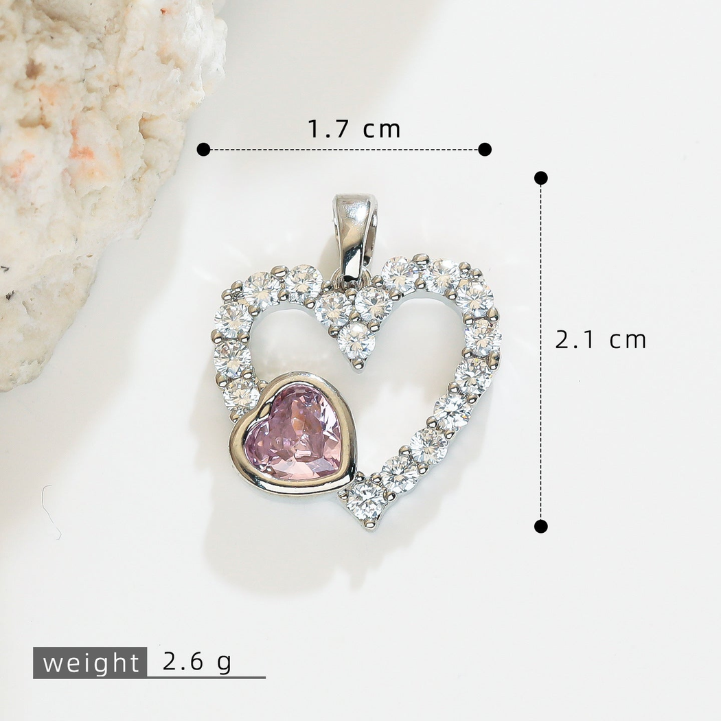 Elvane - Double-Heart Openwork Pendant Only