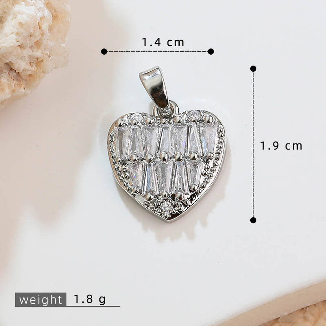 Elvane - Patterned Heart-Shaped Pendant Only