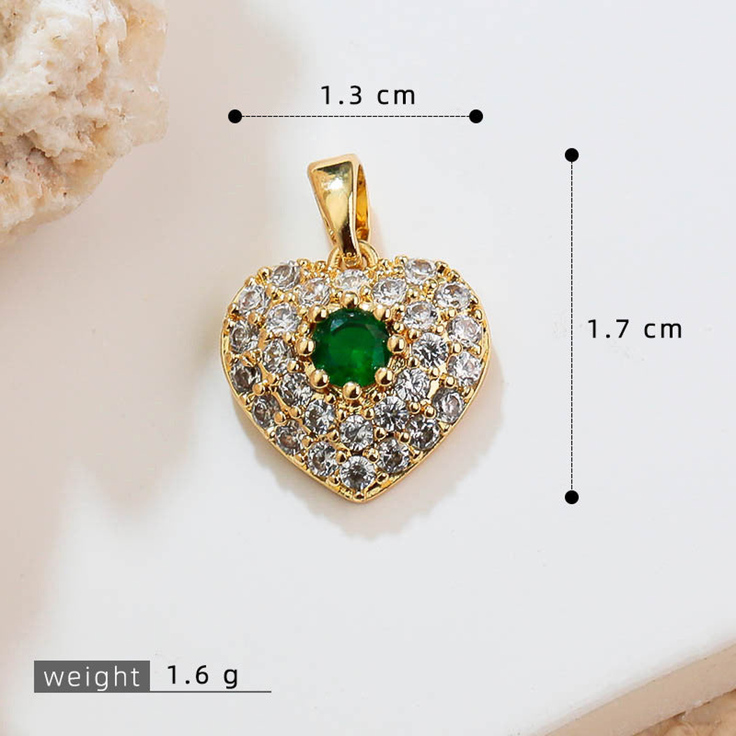 Elvane - Patterned Heart-Shaped Pendant Only