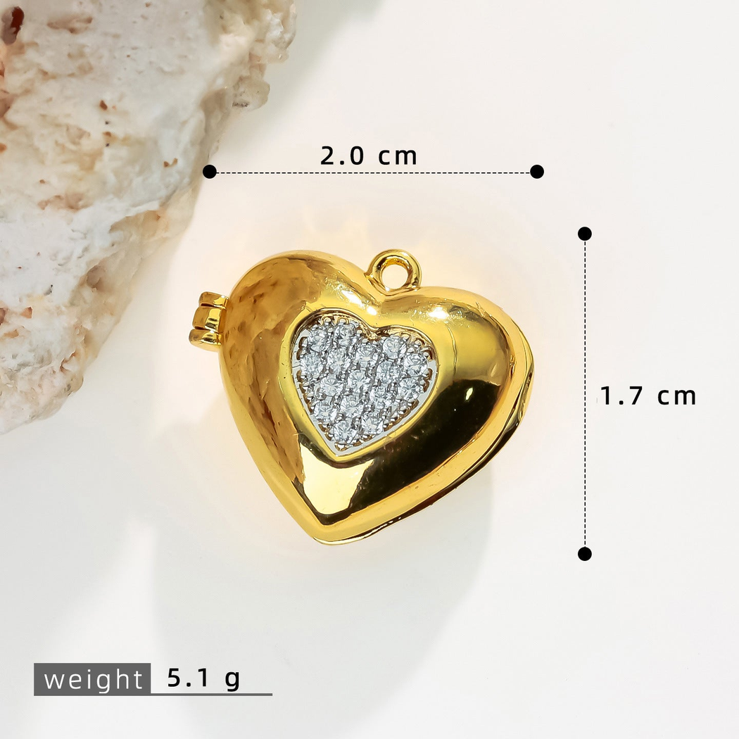 Elvane - Ornamental Heart-Shaped Pendant Only
