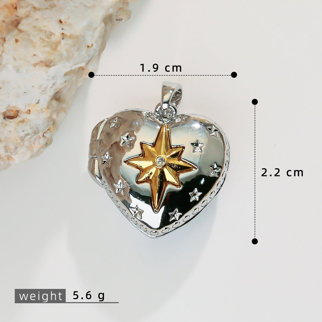 Elvane - Ornamental Heart-Shaped Pendant Only