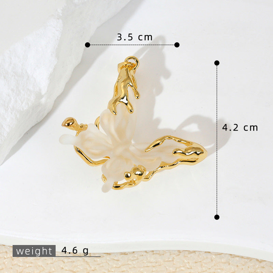 Elvane - Solid-Color Butterfly-Shaped Pendant Only