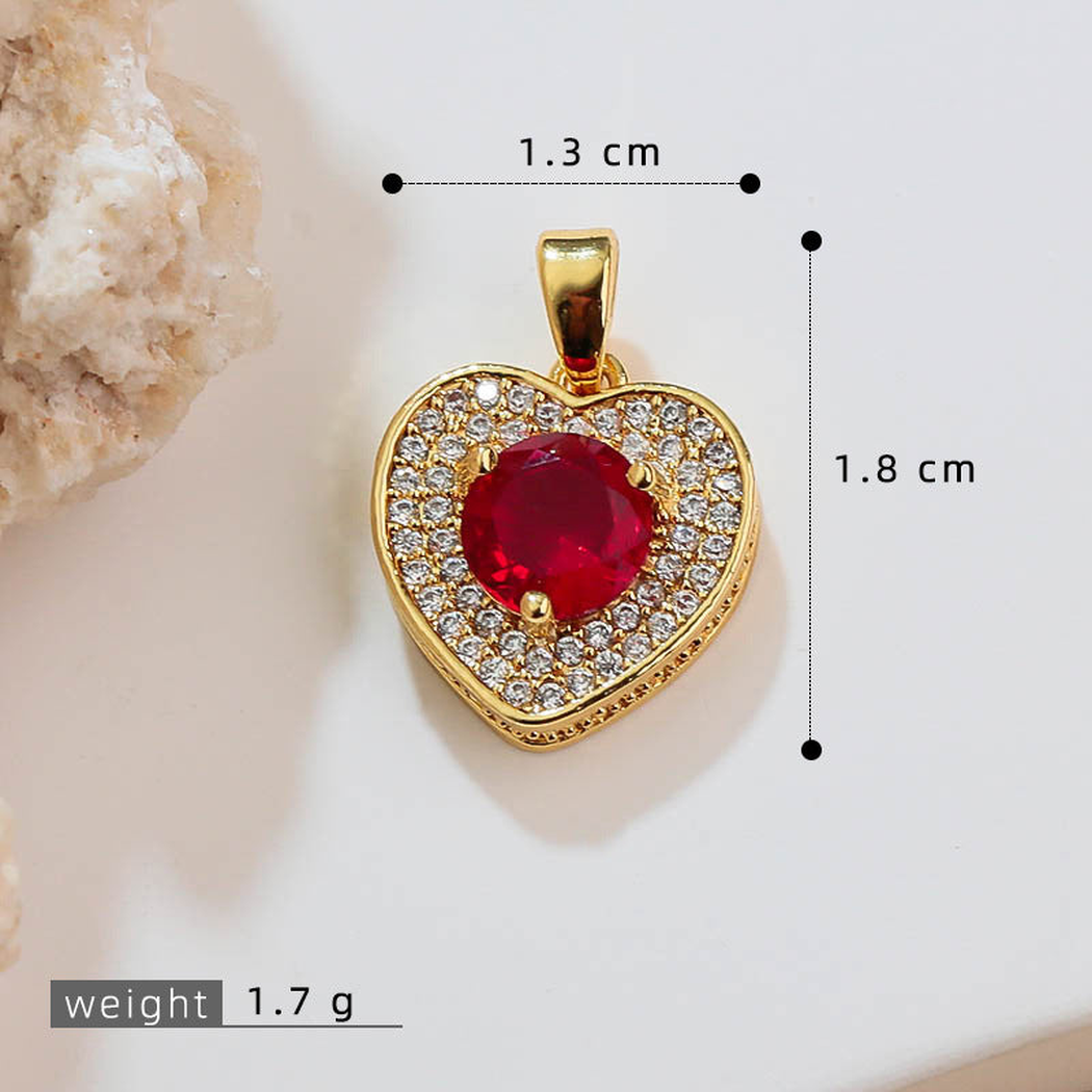 Elvane - Framed Heart-Shaped Pendant Only