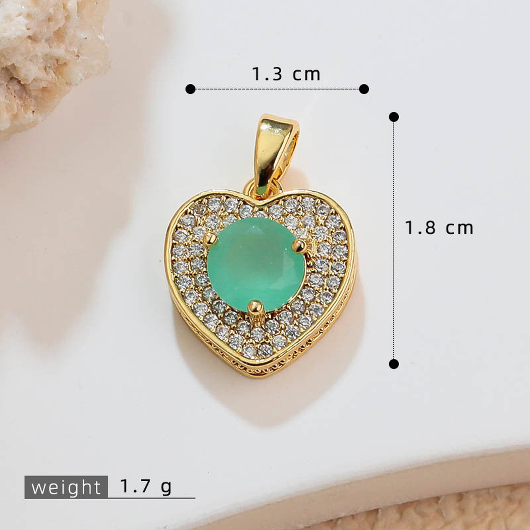 Elvane - Framed Heart-Shaped Pendant Only