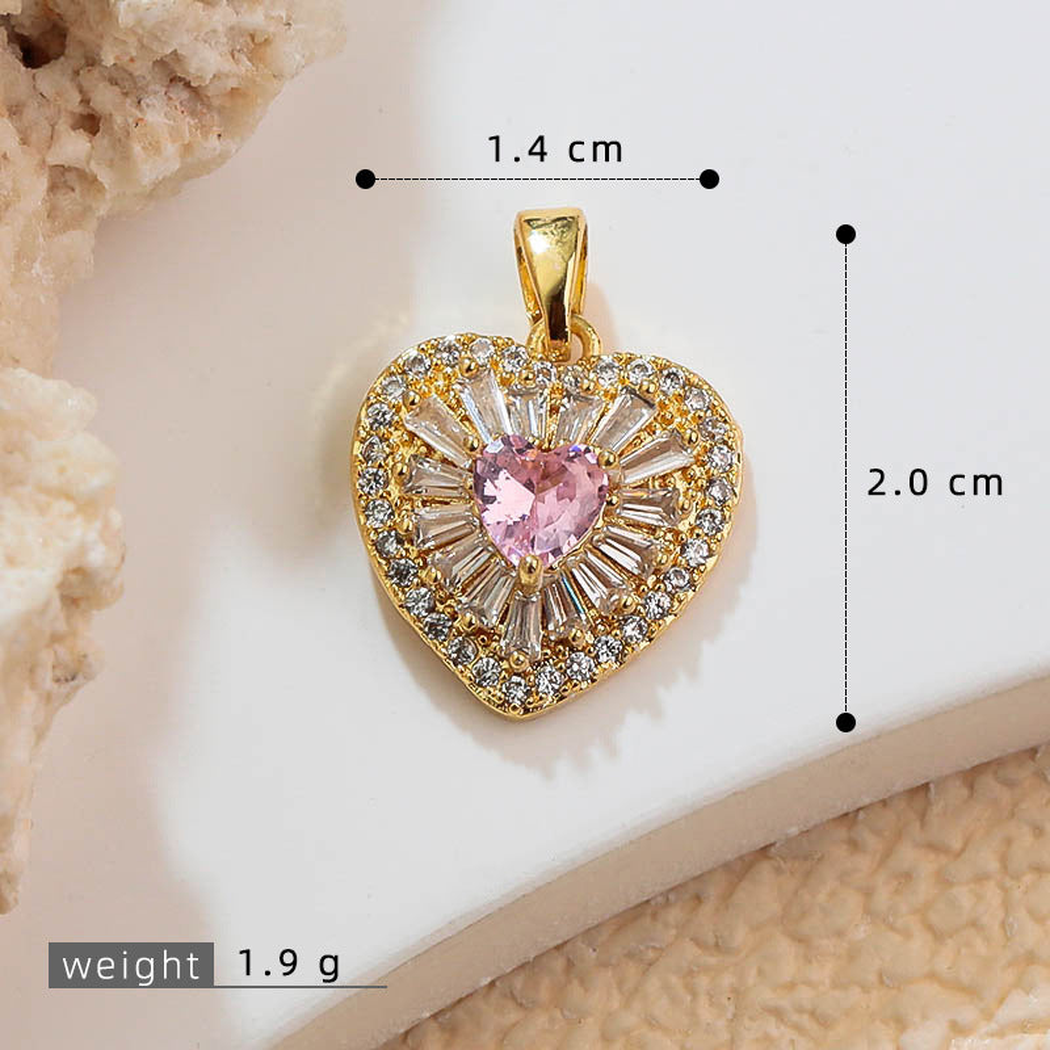 Elvane - Framed Heart-Shaped Pendant Only