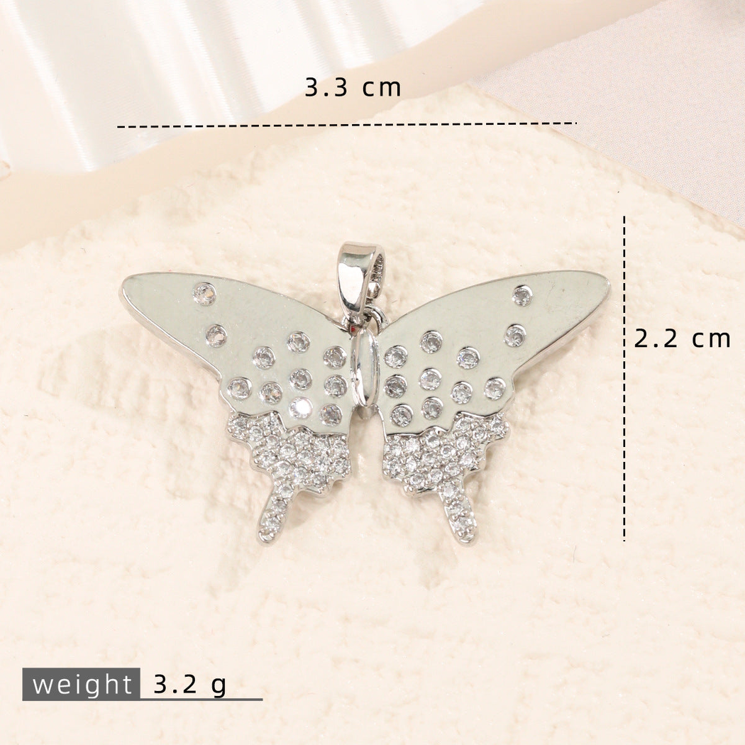 Elvane - Clear Butterfly-Shaped Pendant Only