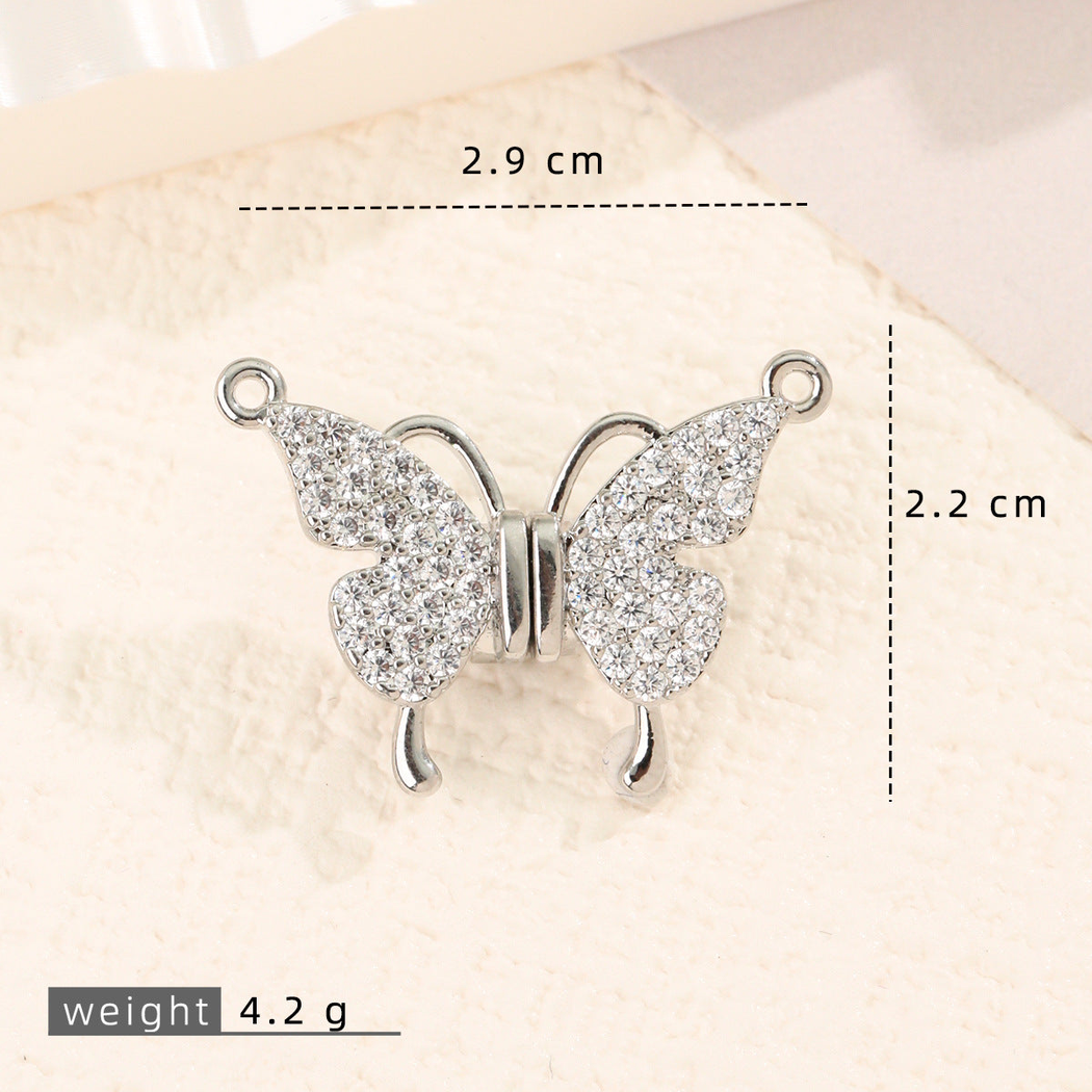 Elvane - Clear Butterfly-Shaped Pendant Only
