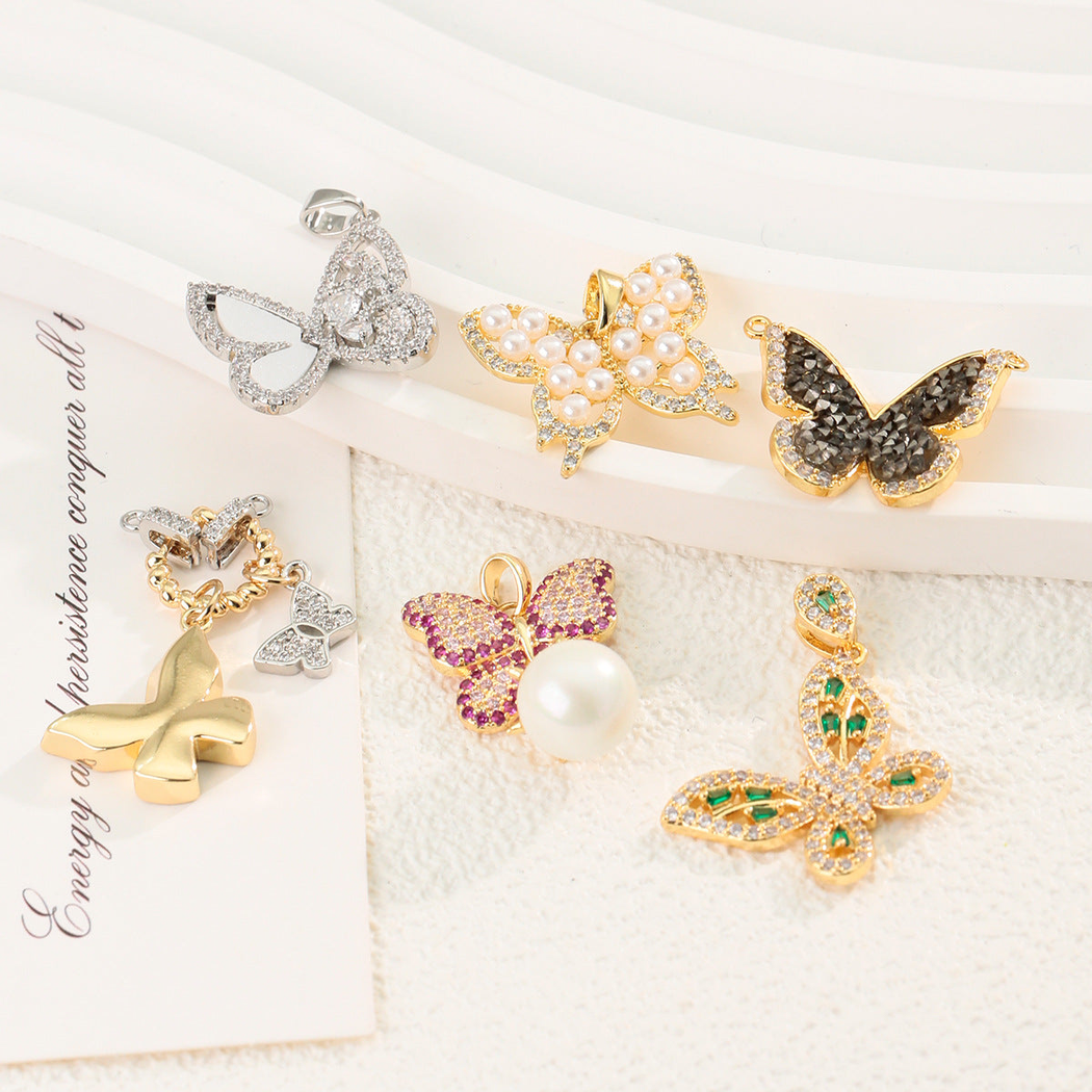 Elvane - Ornamental Butterfly-Shaped Pendant Only