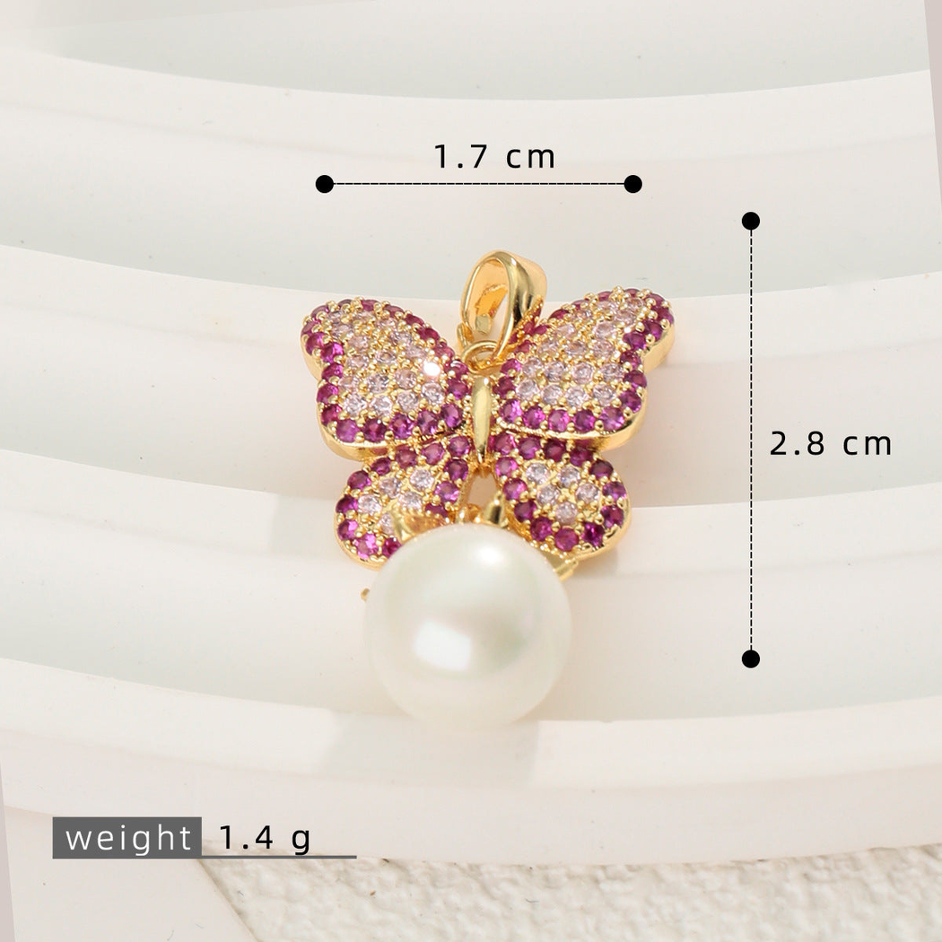 Elvane - Ornamental Butterfly-Shaped Pendant Only