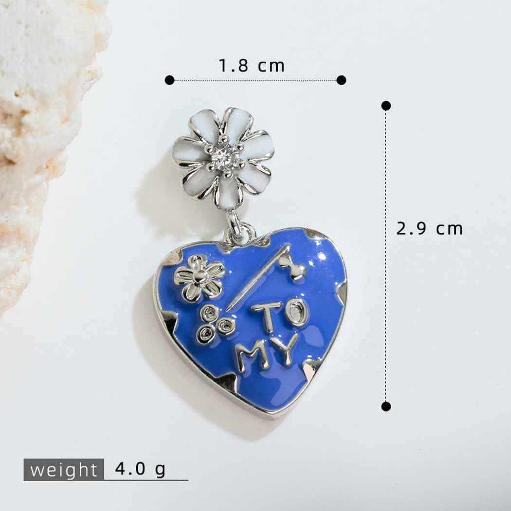 Elvane - Blue Heart-Shaped Pendant Only