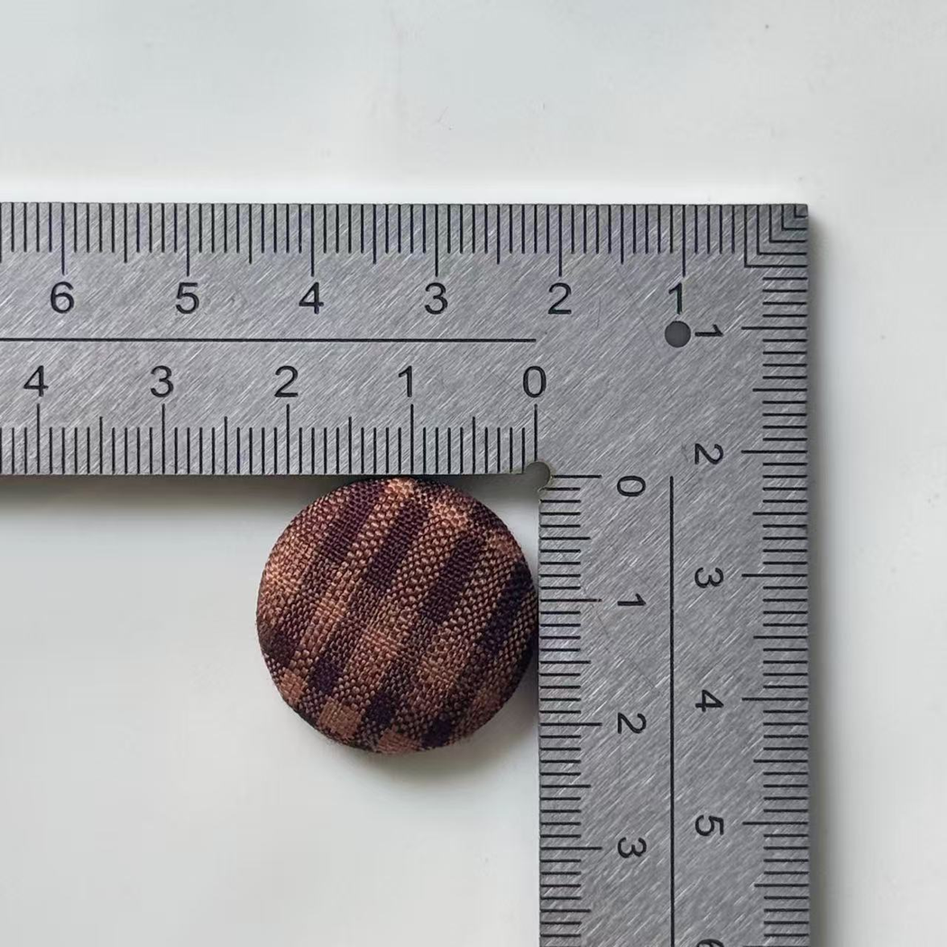 Bunli - DIY 10 Pack Plaid Mixed Shape Button
