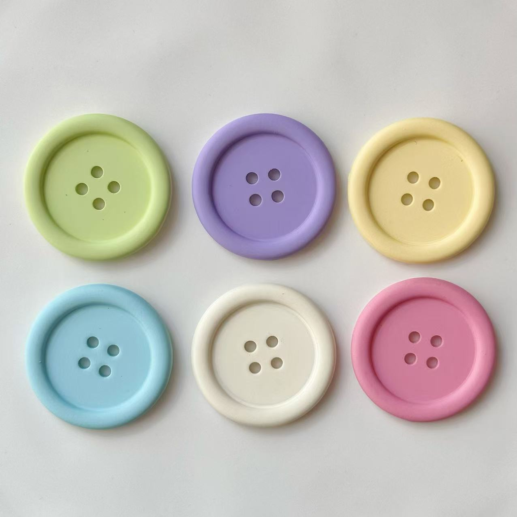 Bunli - DIY 10 Pack Matte Raised Rim Button
