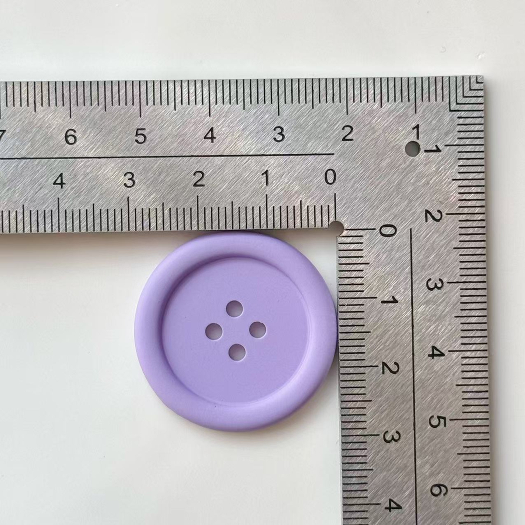 Bunli - DIY 10 Pack Matte Raised Rim Button