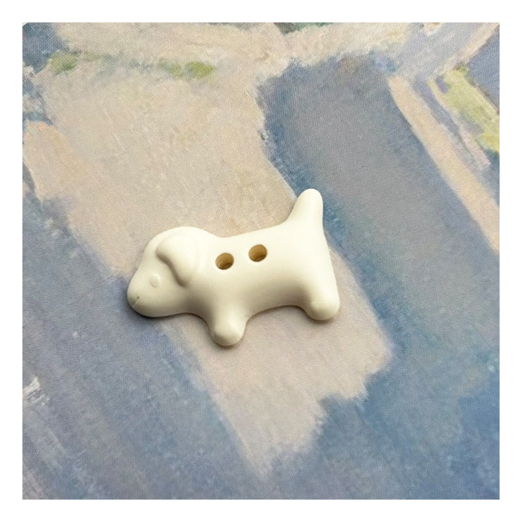 Bunli - DIY 10 Pack Dog Shape Two Hole Button