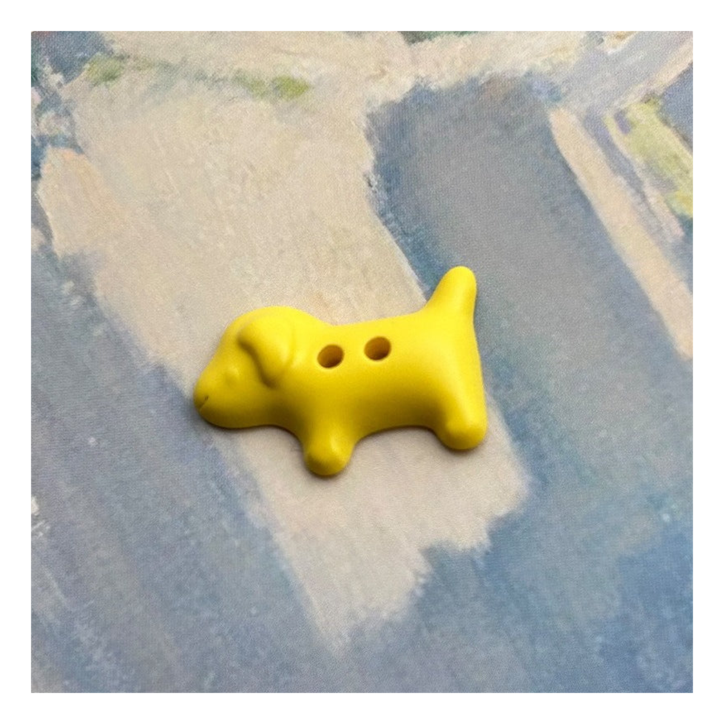 Bunli - DIY 10 Pack Dog Shape Two Hole Button