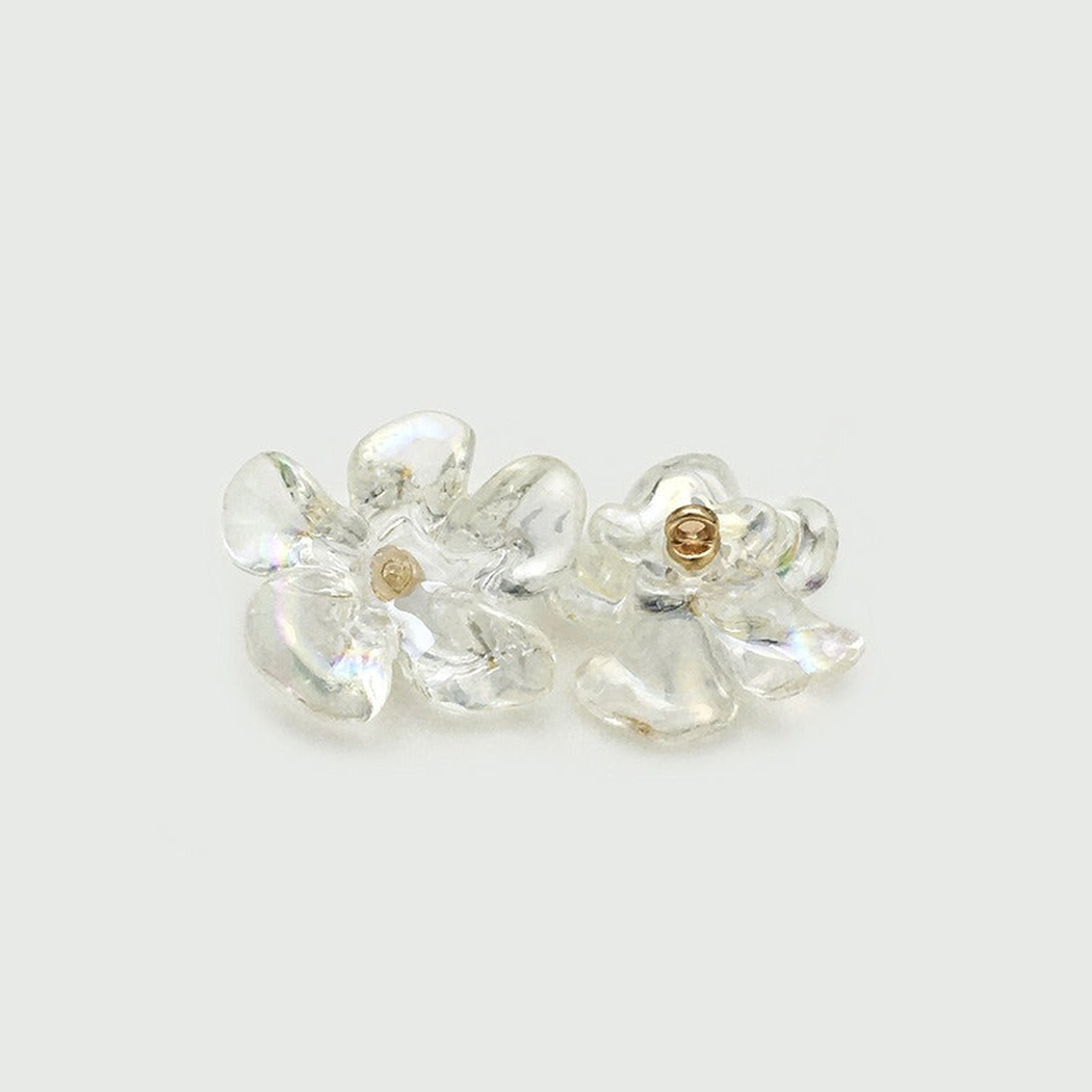 Bunli - DIY 10 Pack Iridescent Rounded Petal Button
