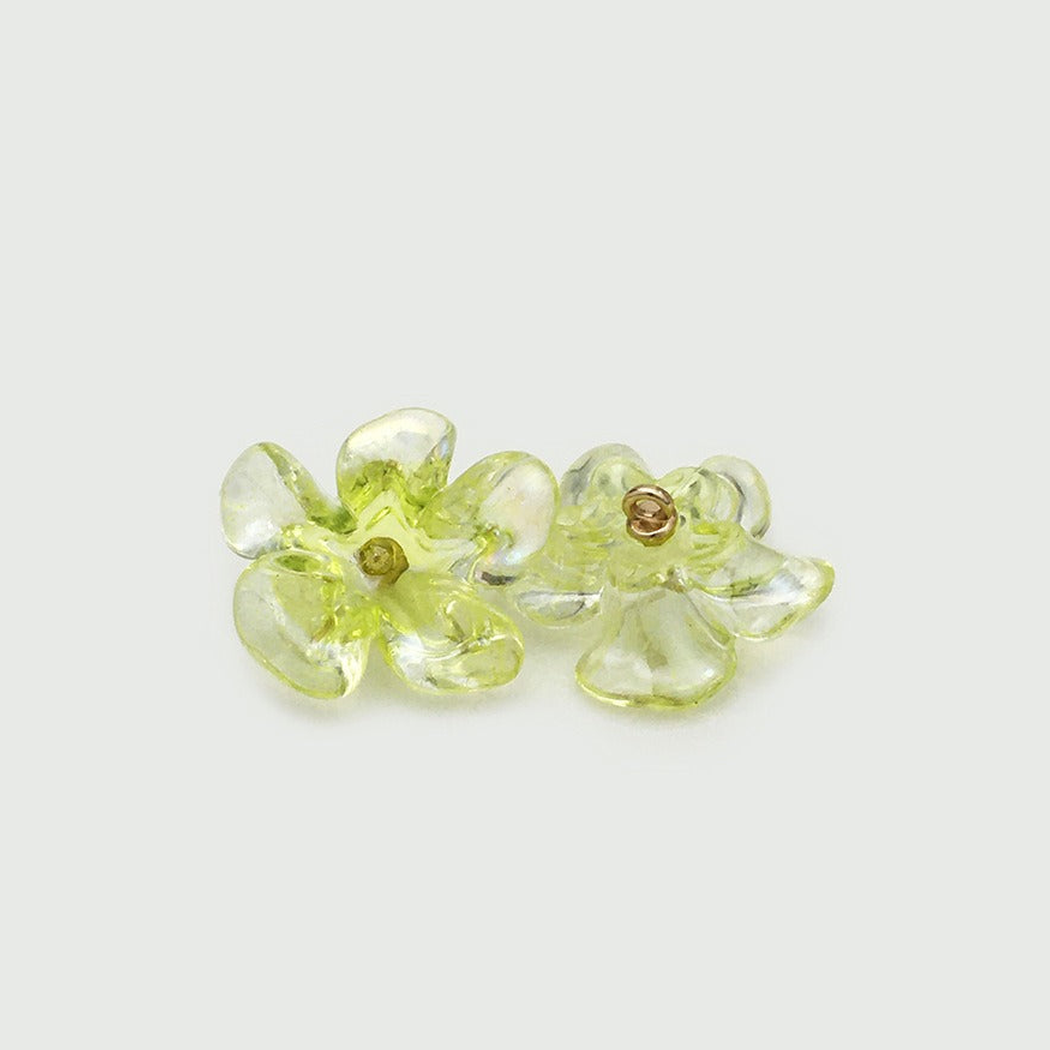 Bunli - DIY 10 Pack Iridescent Rounded Petal Button