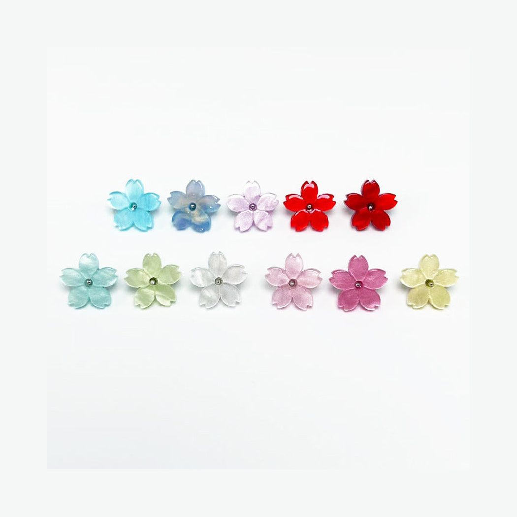 Bunli - DIY 10 Pack Notched Petal Pearl Sheen Button