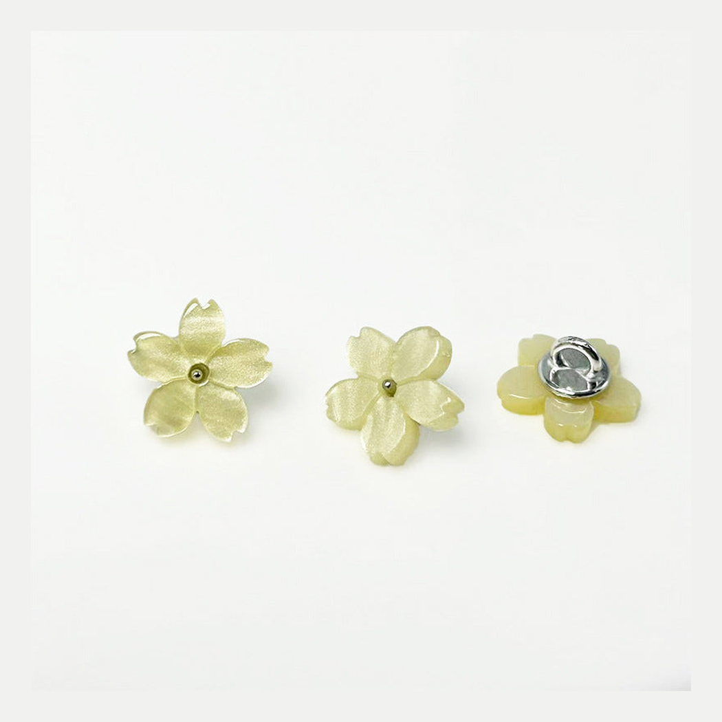 Bunli - DIY 10 Pack Notched Petal Pearl Sheen Button