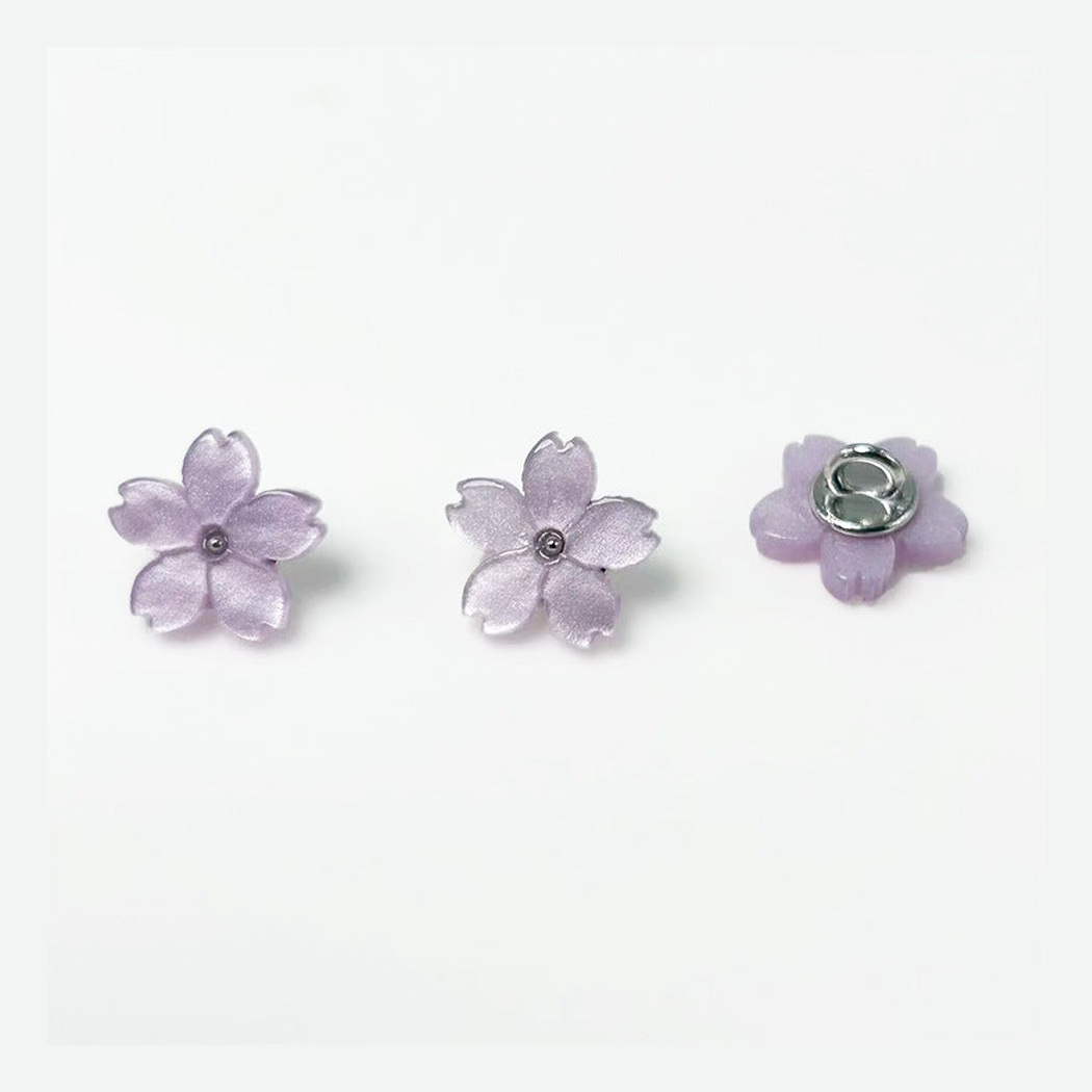 Bunli - DIY 10 Pack Notched Petal Pearl Sheen Button