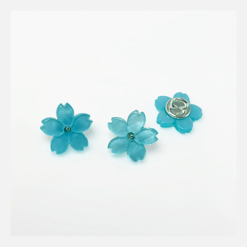 Bunli - DIY 10 Pack Notched Petal Pearl Sheen Button