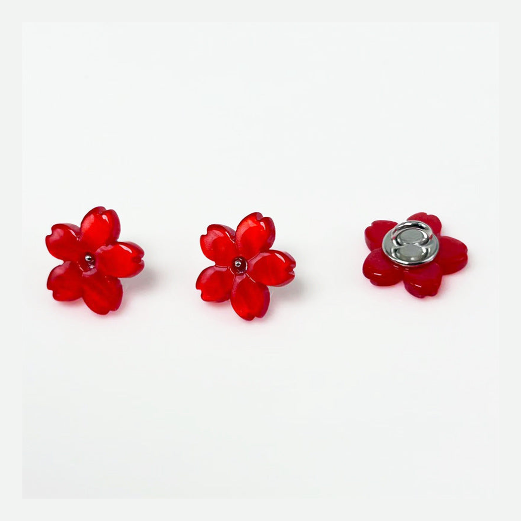Bunli - DIY 10 Pack Notched Petal Pearl Sheen Button