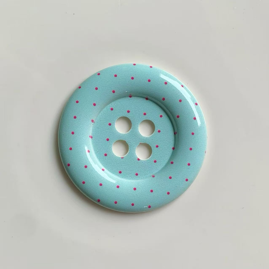 Bunli - DIY 10 Pack Round Printed Button