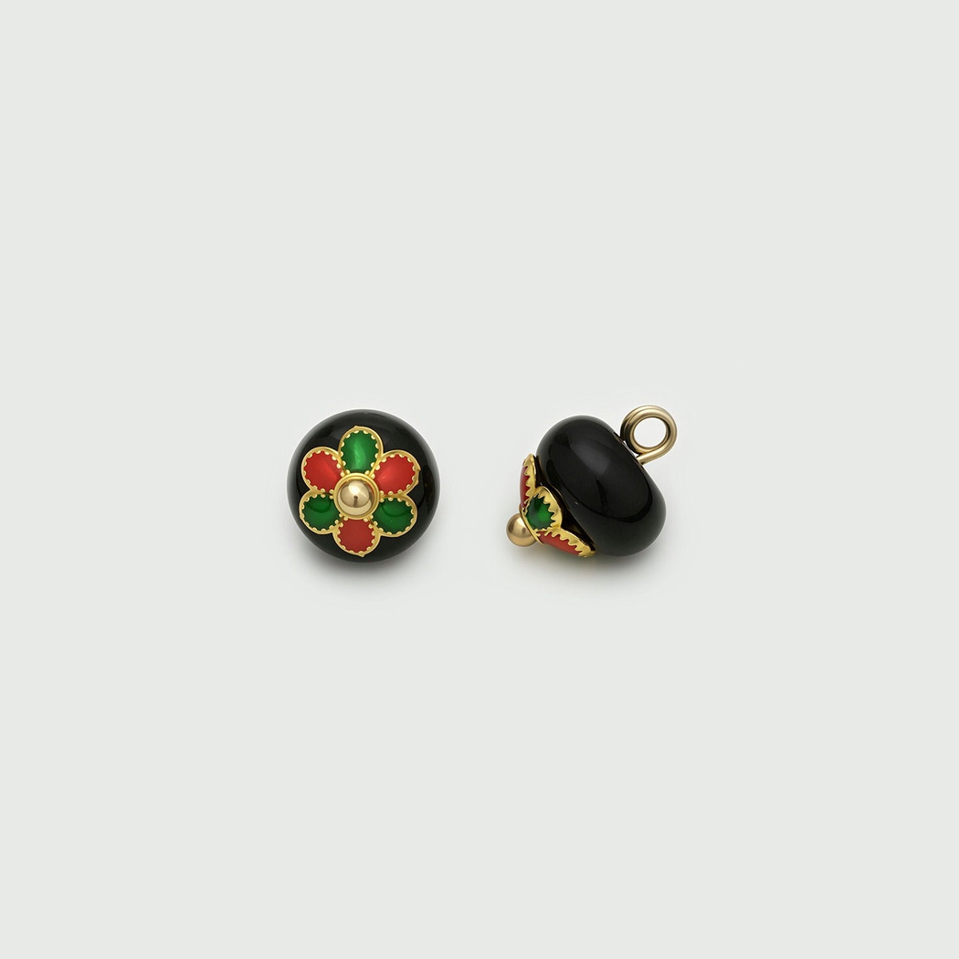 Bunli - DIY 10 Pack Glossy Five Petal Button