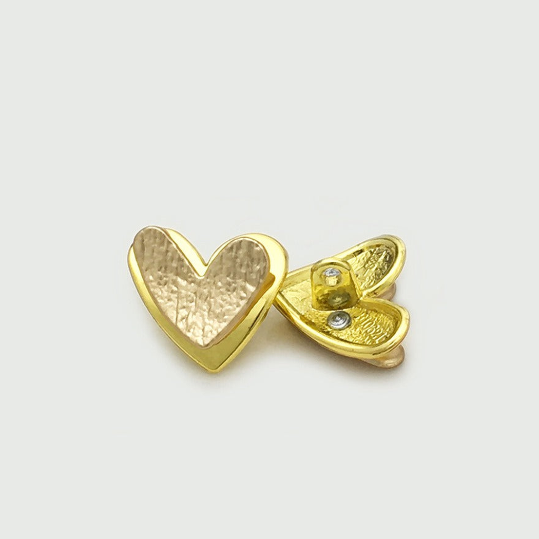 Bunli - DIY 10 Pack Layered Heart Button