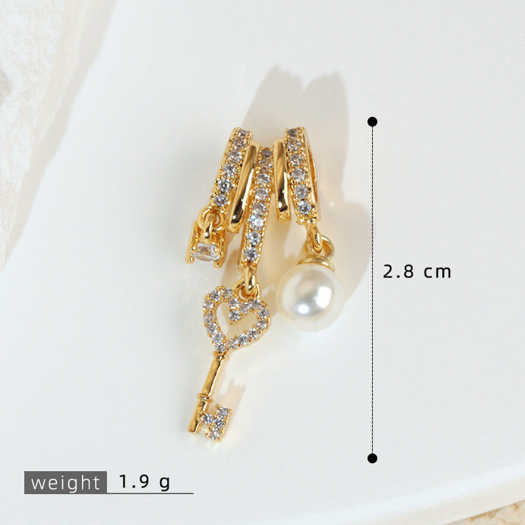 Elvane - Pearl-Shaped Twin-Drop Pendant Only
