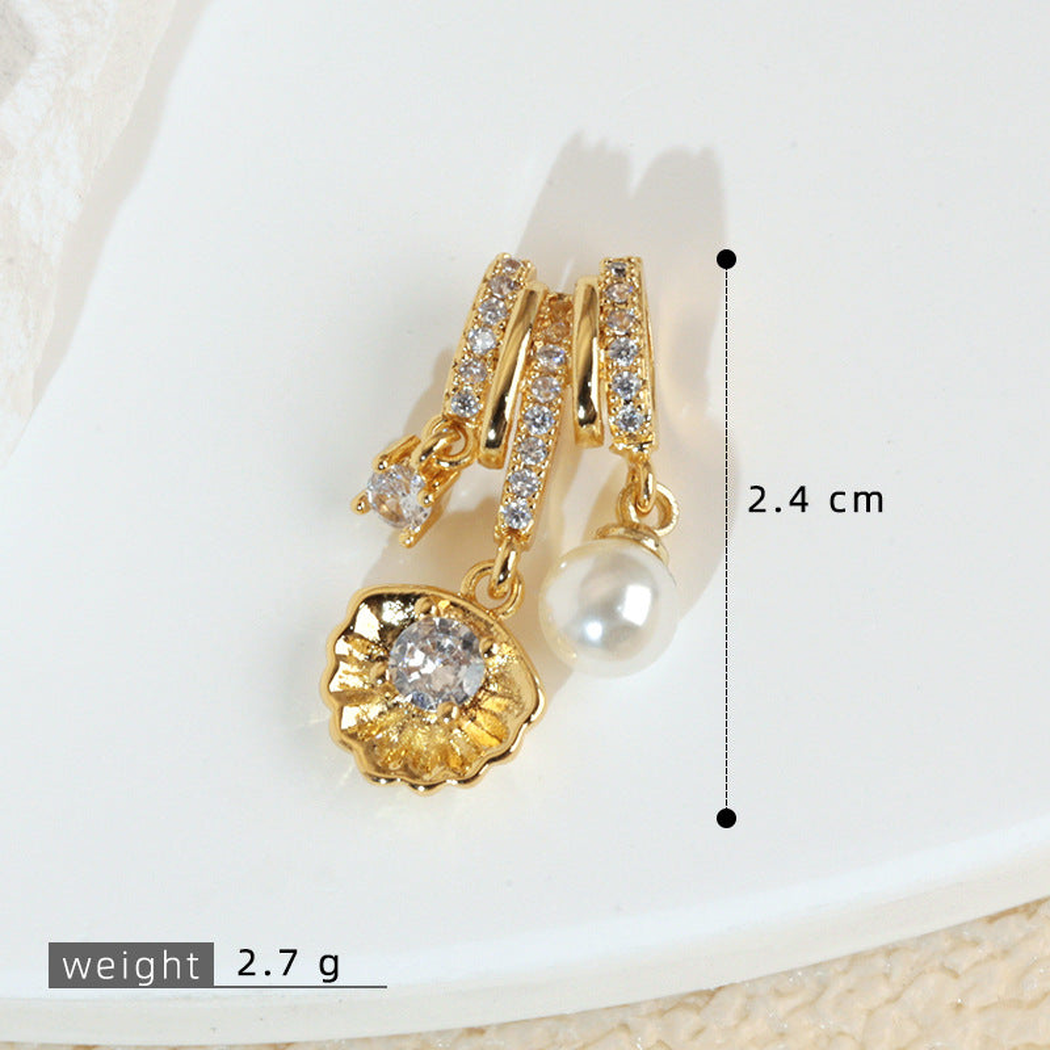 Elvane - Pearl-Shaped Twin-Drop Pendant Only