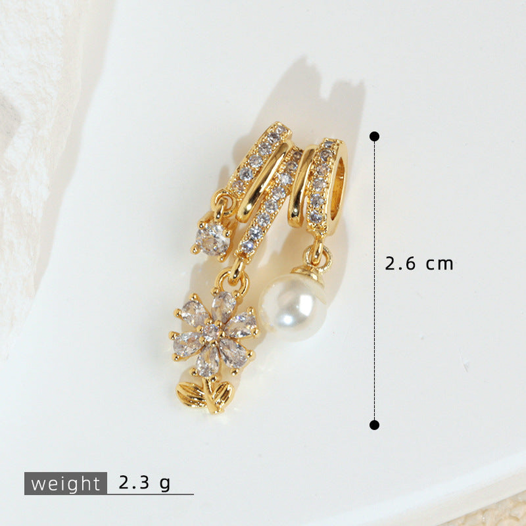 Elvane - Pearl-Shaped Twin-Drop Pendant Only