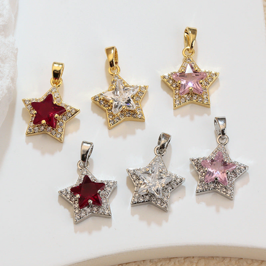 Elvane - Layered Five-Point Star Pendant Only