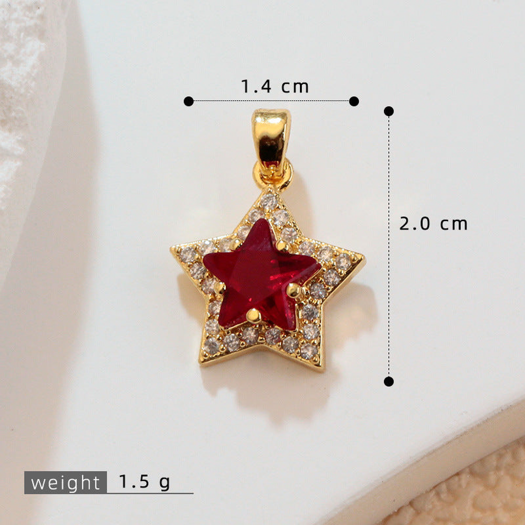 Elvane - Layered Five-Point Star Pendant Only