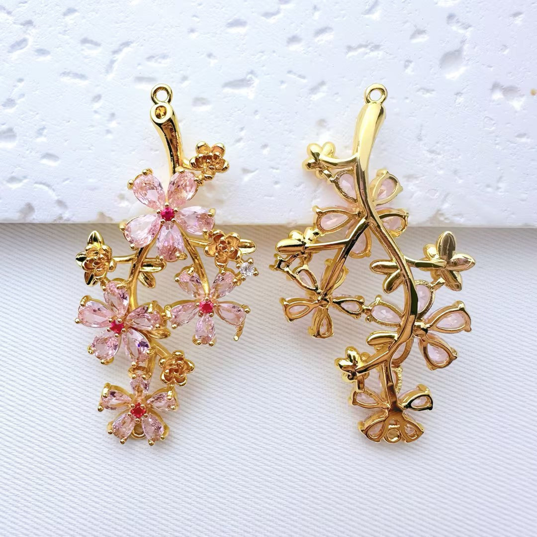 Elvane - Five-Petal Floral Branch Pendant Only