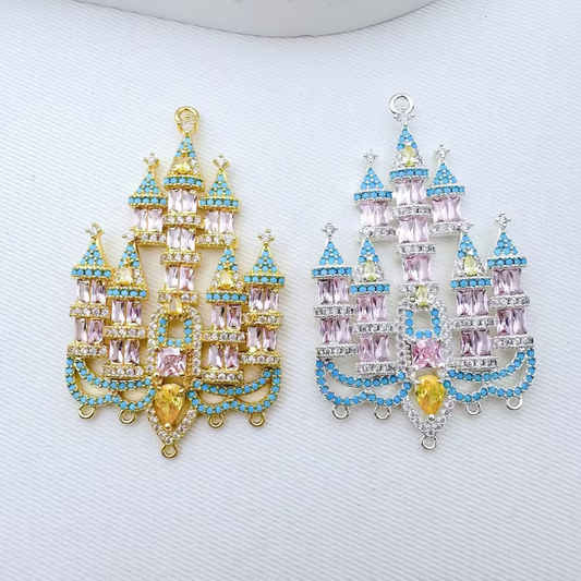 Elvane - Multicolor Castle Pendant Only