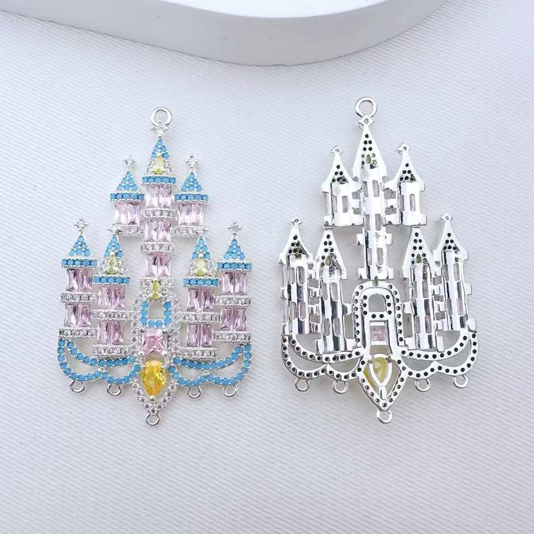 Elvane - Multicolor Castle Pendant Only