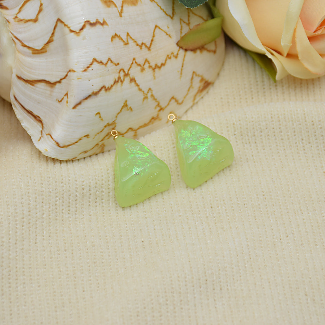 Elvane - Iridescent Freeform Pendant Only