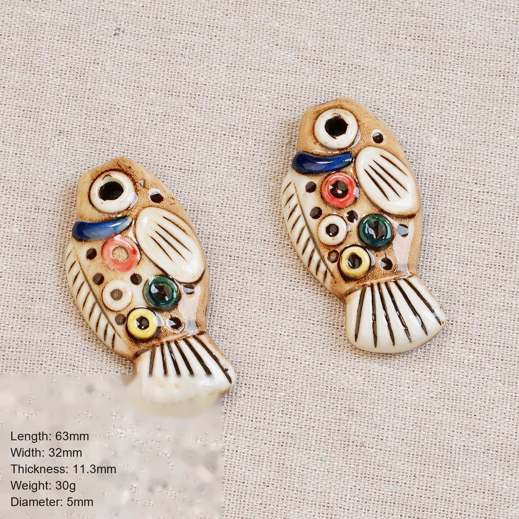 Chivy - Hand-Painted Style Fish Bead