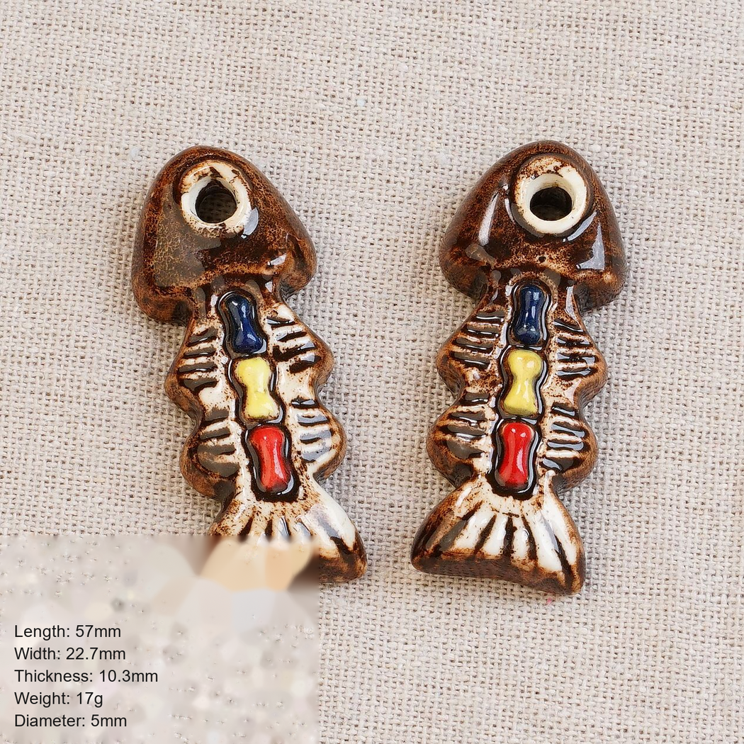 Chivy - Hand-Painted Style Fish Bead