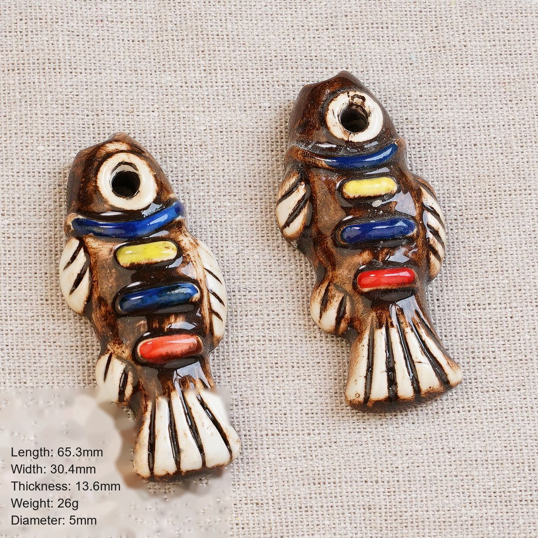 Chivy - Hand-Painted Style Fish Bead