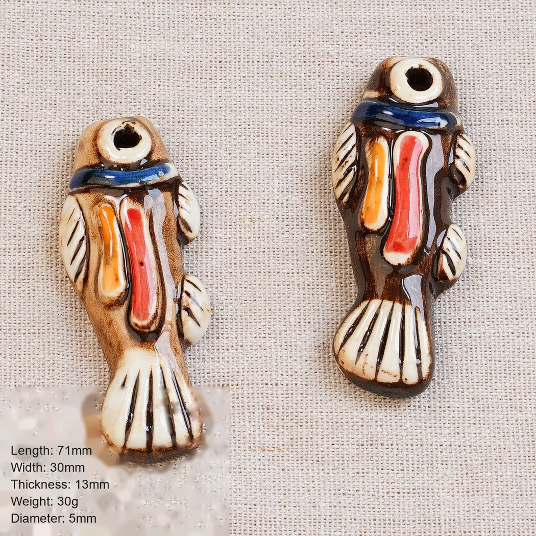 Chivy - Hand-Painted Style Fish Bead